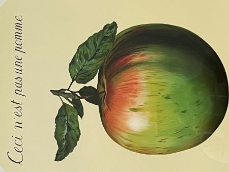 Lithographie Magritte - Ceci n'est pas une pomme