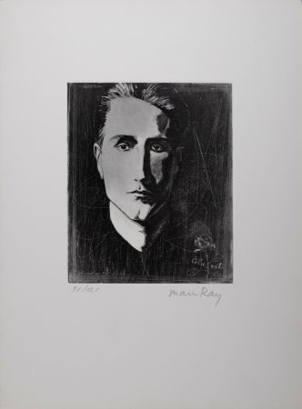 Eau-Forte Et Aquatinte Ray - Cela Vit (Portrait of Marcel Duchamp), 1971 - Hand-signed & numbered