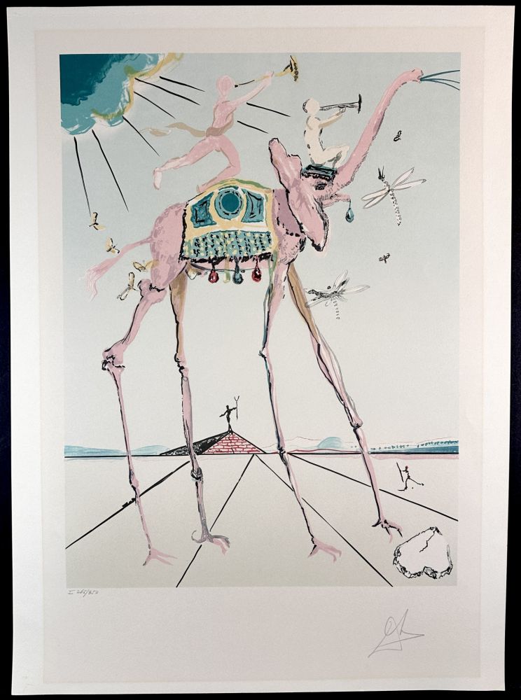 Lithographie Dali - Celestial Elephant