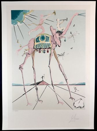Lithographie Dali - Celestial Elephant