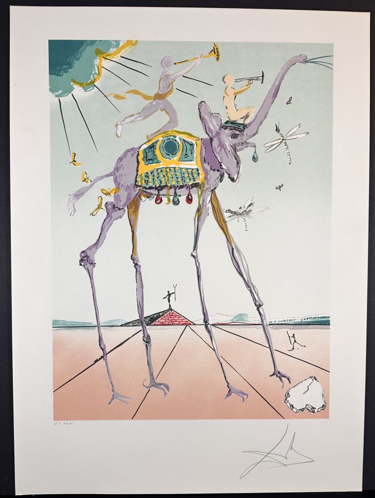 Lithographie Dali - Celestial Elephant or Space Elephant