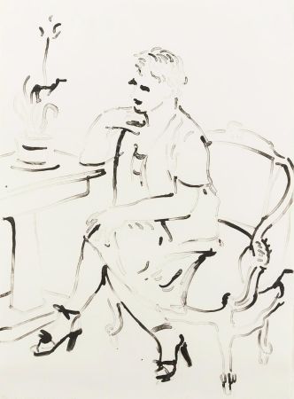 Lithographie Hockney - Celia - Elegant