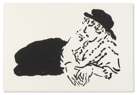 Lithographie Hockney - Celia (La Bergère)