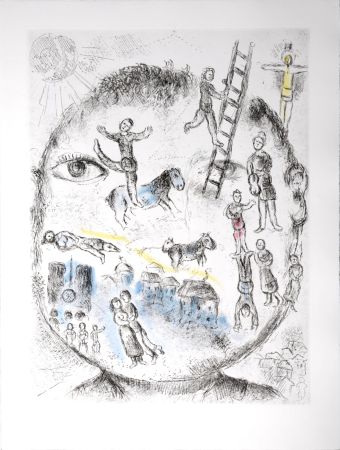 Eau-Forte Et Aquatinte Chagall - Celui qui dit les choses sans rien dire, 1976 - PLATE 14