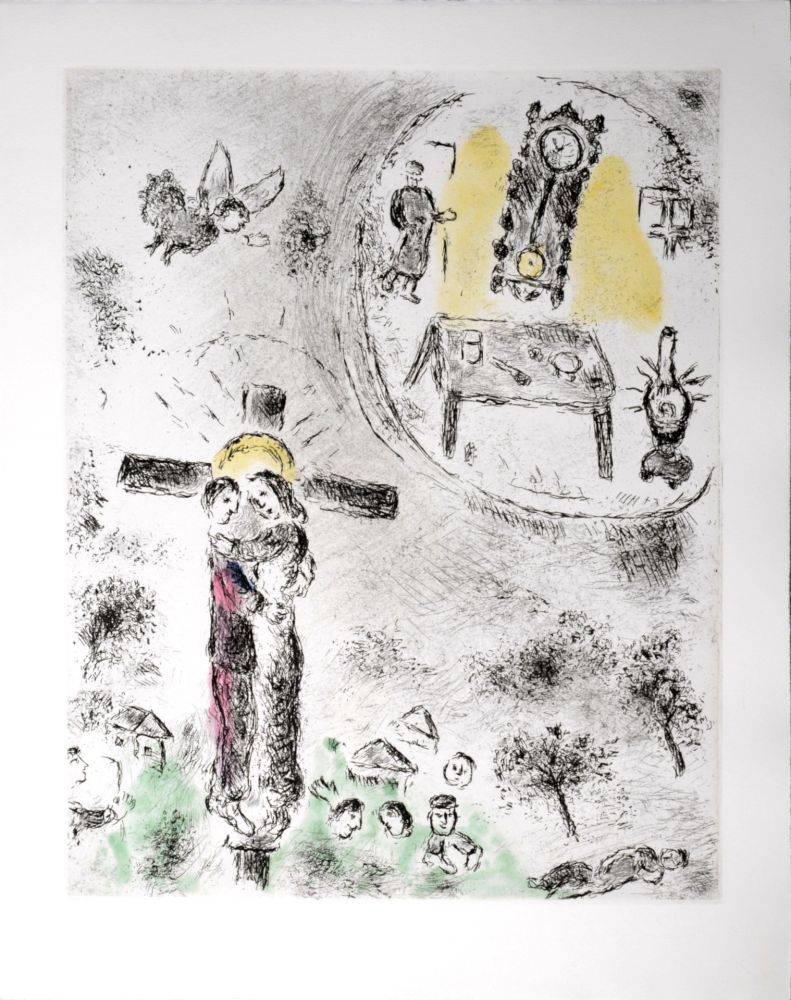 Eau-Forte Et Aquatinte Chagall - Celui qui dit les choses sans rien dire, 1976 - PLATE 20