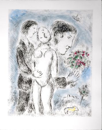 Eau-Forte Et Aquatinte Chagall - Celui qui dit les choses sans rien dire, 1976 - PLATE 21