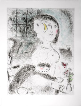 Eau-Forte Et Aquatinte Chagall - Celui qui dit les choses sans rien dire, 1976 - PLATE 23