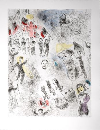 Eau-Forte Et Aquatinte Chagall - Celui qui dit les choses sans rien dire, 1976 - PLATE 5