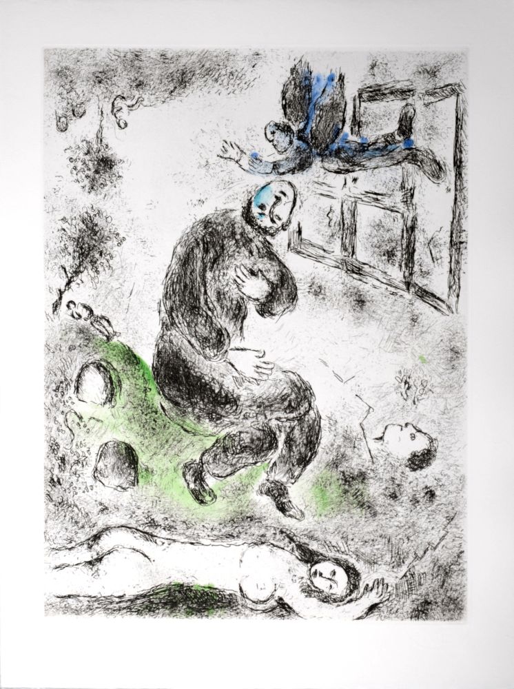 Eau-Forte Et Aquatinte Chagall - Celui qui dit les choses sans rien dire, 1976 - PLATE 6