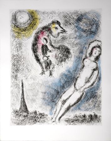 Eau-Forte Et Aquatinte Chagall - Celui qui dit les choses sans rien dire, 1976 - PLATE 8