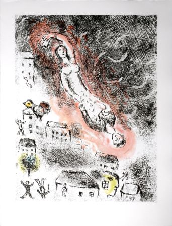 Eau-Forte Et Aquatinte Chagall - Celui qui dit les choses sans rien dire, 1976 - PLATE 9