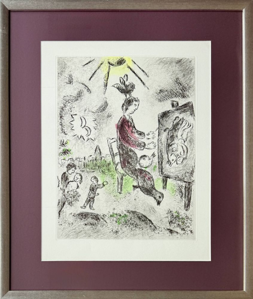 Eau-Forte Et Aquatinte Chagall - Celui qui dit les choses sans rien dire, Planche XVI
