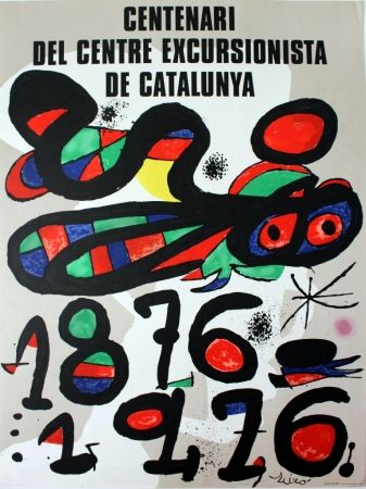 Affiche Miró - Centenari del Centre Excursionista de Catalunya