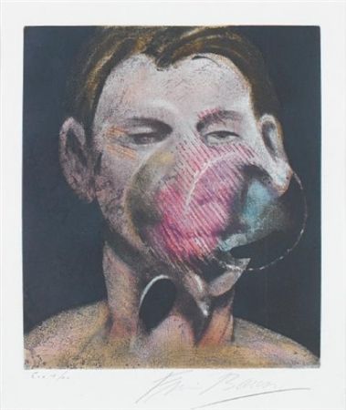 Eau-Forte Et Aquatinte Bacon - Central panel  from 3 studies for a portrait of Peter Beard I 