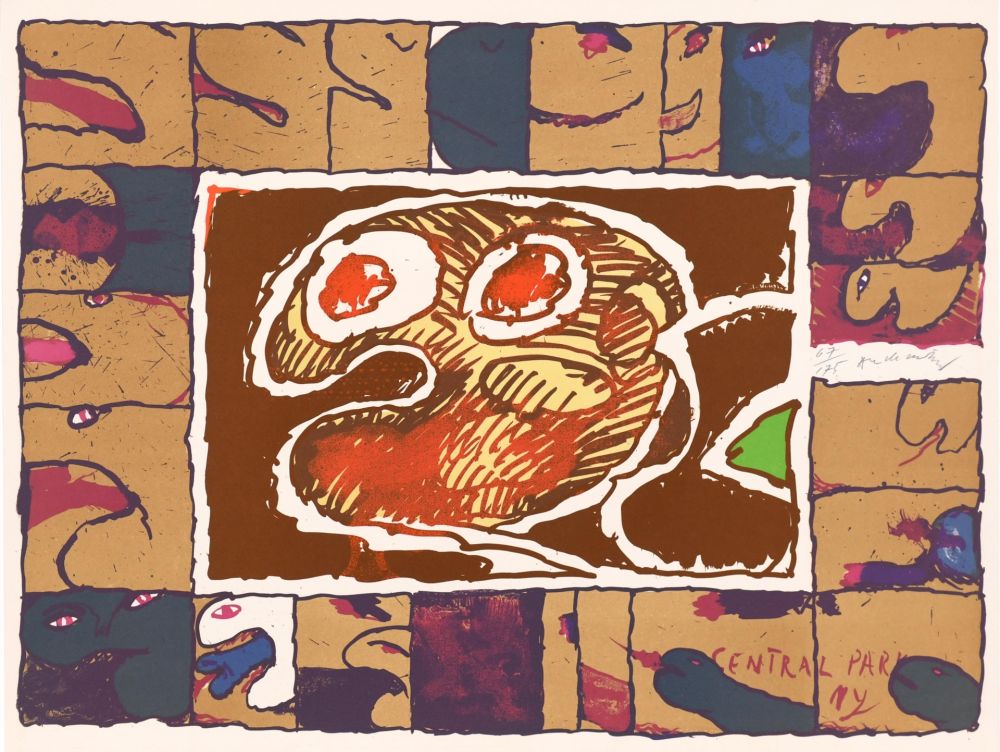 Lithographie Alechinsky - Central Park