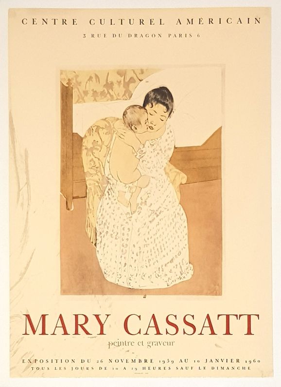 Lithographie Cassatt - Centre Culturel  Americain