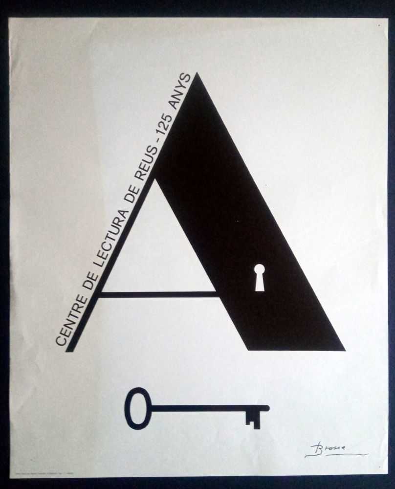 Affiche Brossa - Centre de Lectura de Reus - 125 anys - 1984