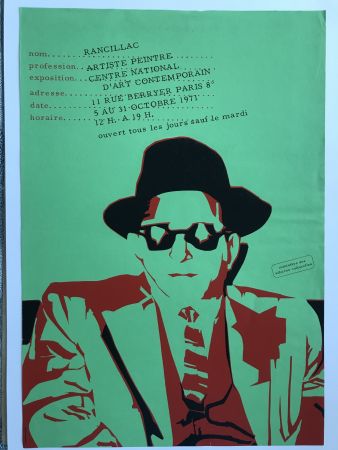 Affiche Rancillac - Centre national d'art contemporain