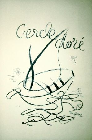 Lithographie Braque - Cercle doré