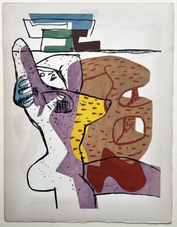 Lithographie Le Corbusier - CHAIR (Le Poème de l'angle droit, 1955). Planche 11.