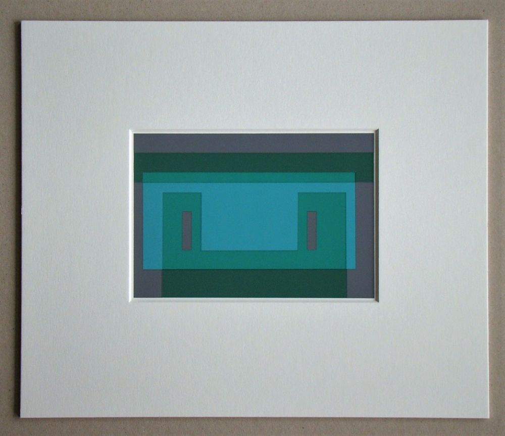 Sérigraphie Albers - Chalk Green Façade