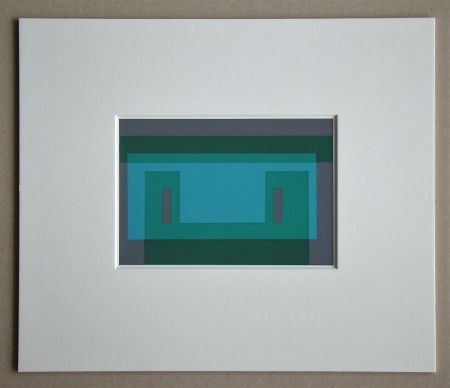 Sérigraphie Albers - Chalk Green Façade