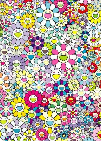 Lithographie Murakami - Champagne Supernova