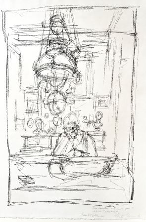 Lithographie Giacometti - Chandelier (La Suspension)