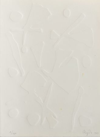 Lithographie Hajdu - Chanson..., 1968