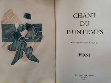 Livre Illustré Boni - Chant du Printemps - Poème populaire arménien -