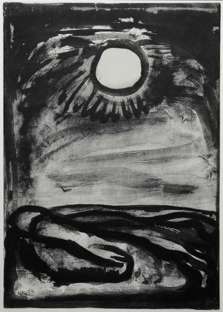 Aquatinte Rouault - Chantz Matines (plate 29 from Miserere)