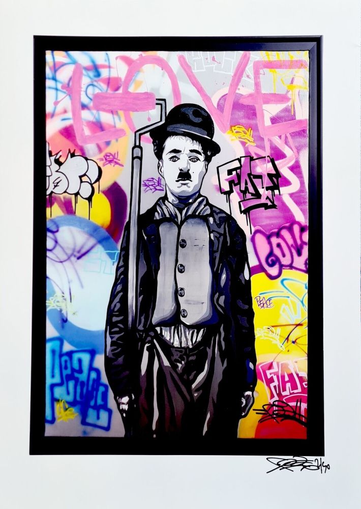 Estampe Numérique Fat - Charlie Chaplin I Print