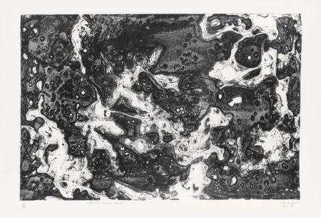 Lithographie Dubuffet - Chars et chevaux célestes