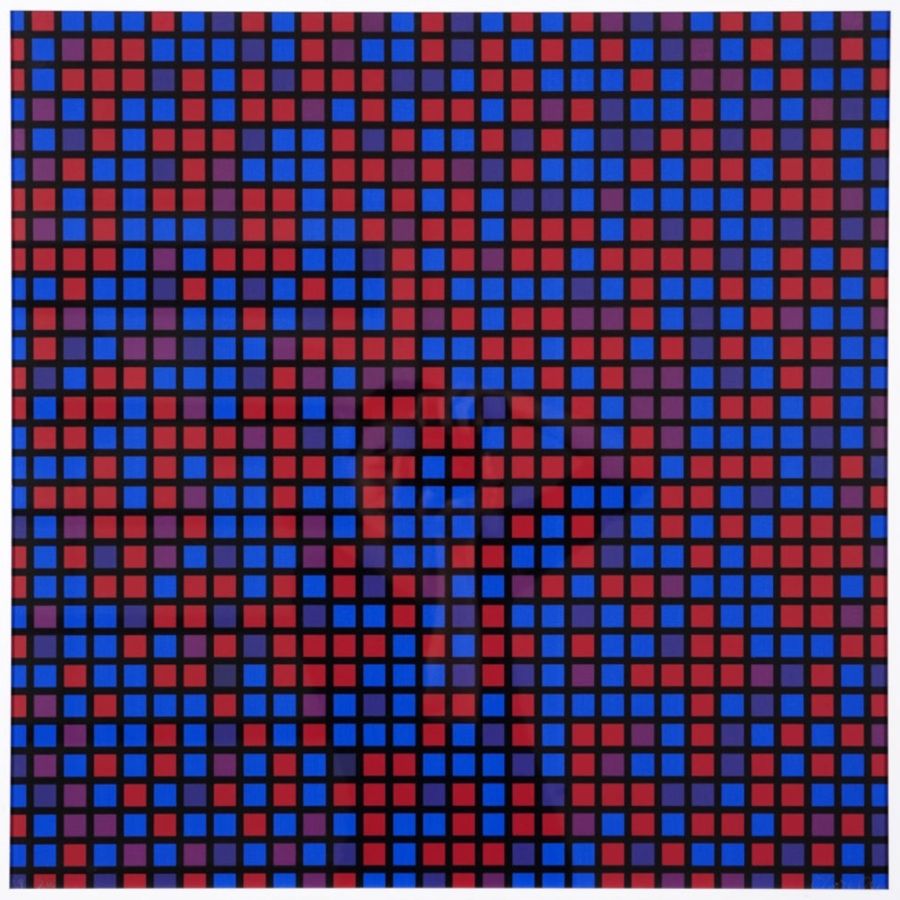 Multiple Morellet - Chartres - bleu violet