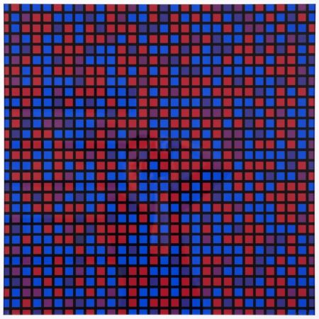 Multiple Morellet - Chartres - bleu violet