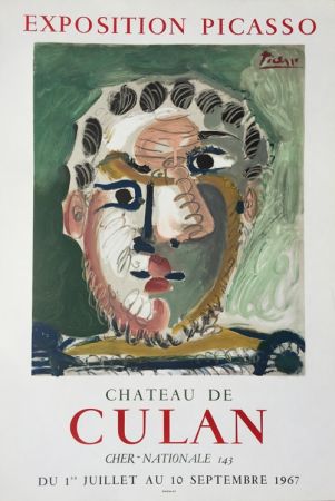 Lithographie Picasso - Chateau de Culan