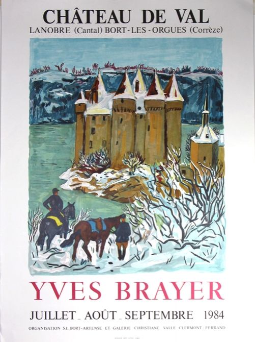 Lithographie Brayer - Chateau de Val 