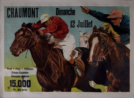 Lithographie Anonyme - Chaumont Dimanche 12 Juillet, c. 1930s - Large lithograph poster!