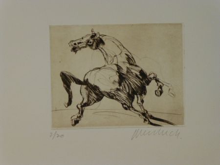 Gravure Weisbuch - Cheval