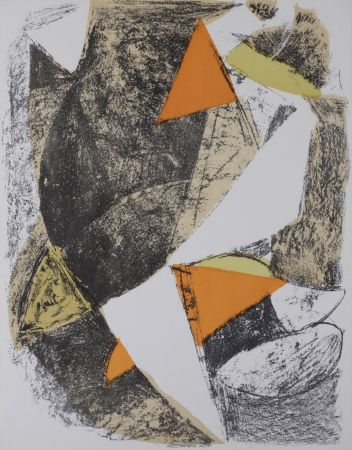 Lithographie Marini - Cheval et cavalier