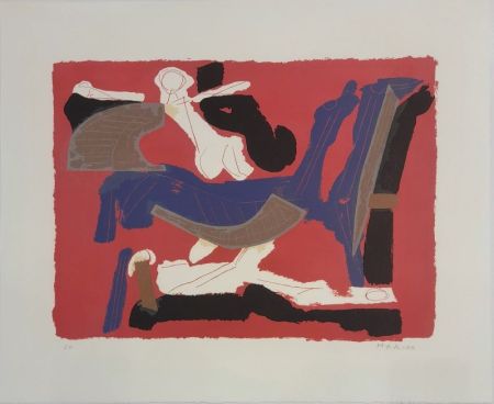 Lithographie Marini - Chevaux et Cavalier VI 