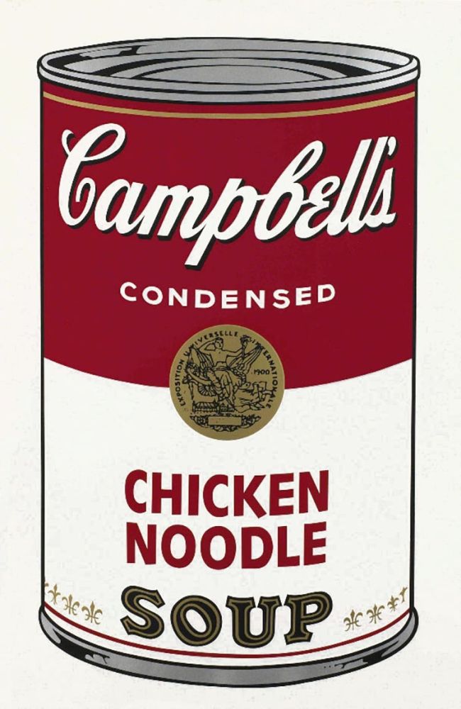 Sérigraphie Warhol - Chicken Noodle Soup, from the Campbell's Soup Series