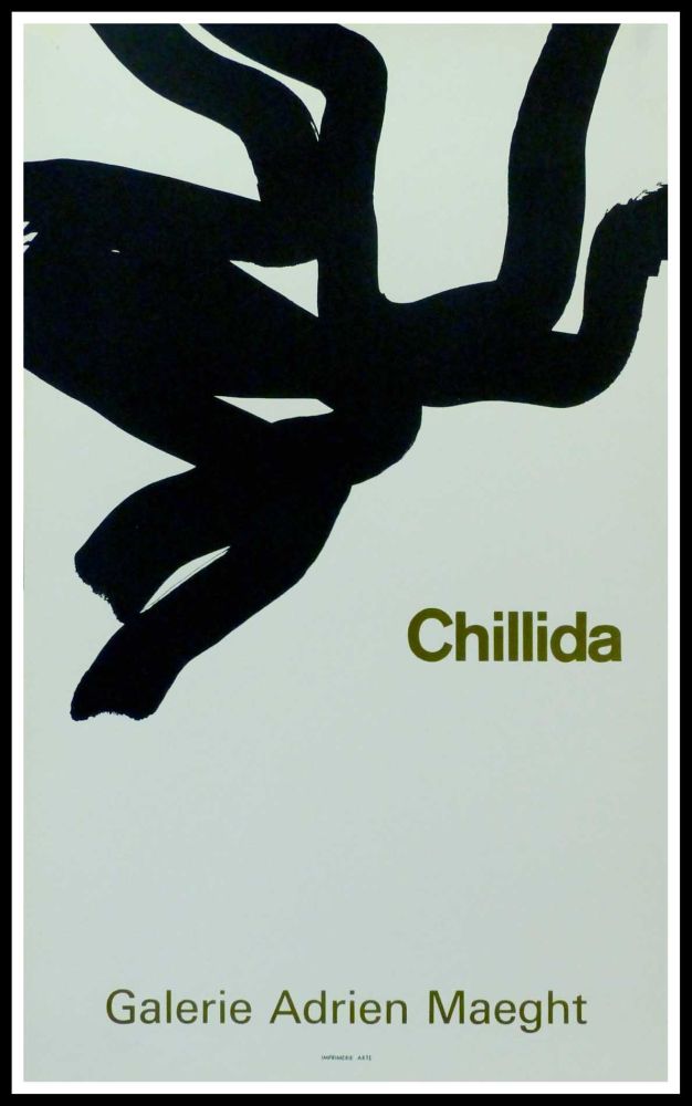 Affiche Chillida - CHILLIDA - GALERIE ADRIEN MAEGHT PARIS