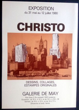 Affiche Christo - Christo - Galerie de May 1980