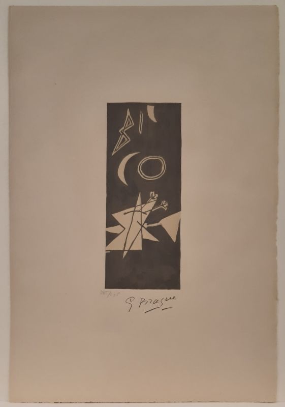 Lithographie Braque - Ciel Gris II