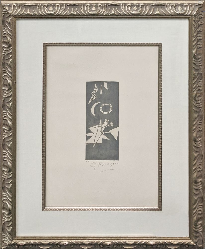Lithographie Braque - CIEL GRIS II