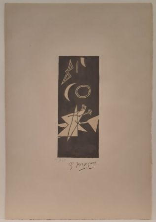 Lithographie Braque - Ciel Gris II