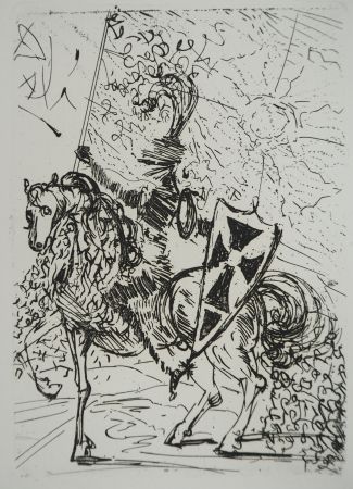 Gravure Dali - Cinq portraits espagnols, El Cid