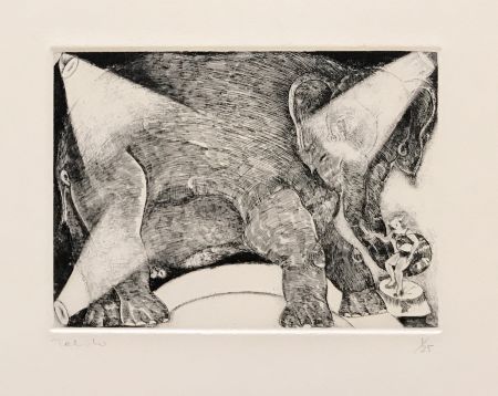 Gravure Toledo - Circus Elephant