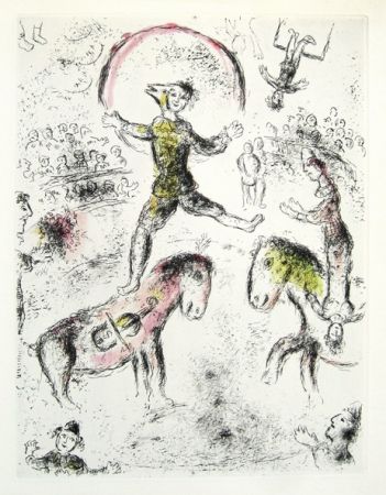 Eau-Forte Et Aquatinte Chagall - Cirque